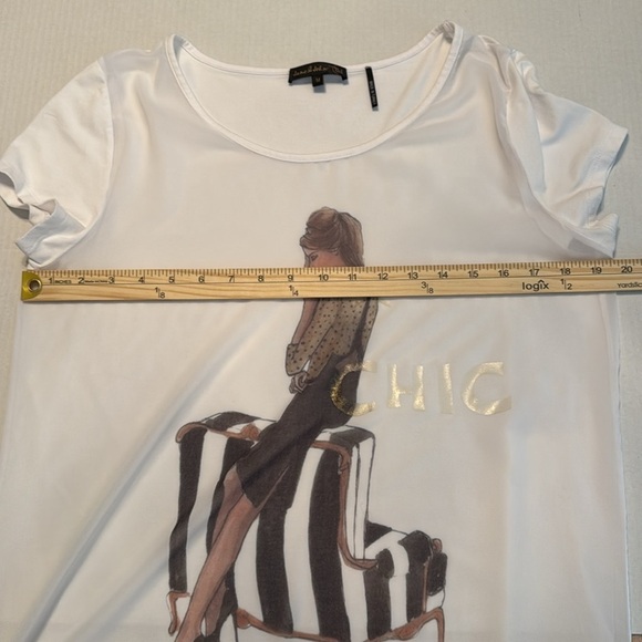 Jane & John by Tricotto Graphic T-Shirt 'Chic' Size M - Picture 4 of 9